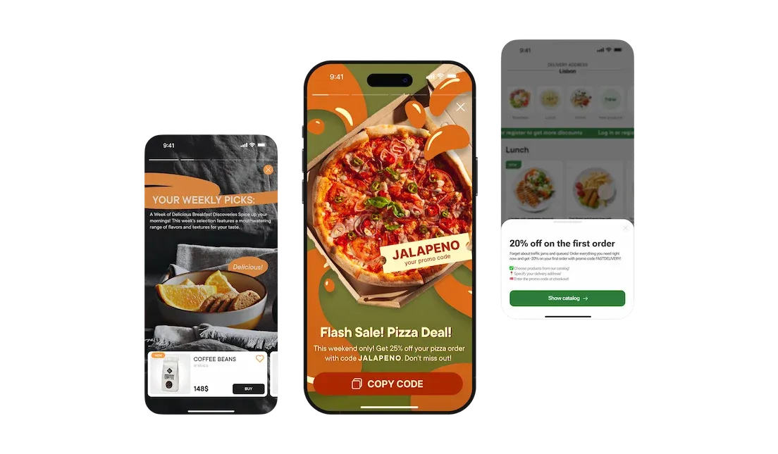 ENGAGE FOOD LOVERS WITH INTERACTIVE IN-APP EXPERIENCES